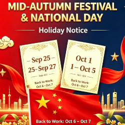 Vakantiebericht voor de Nationale Feestdag en het Midherfstfestival